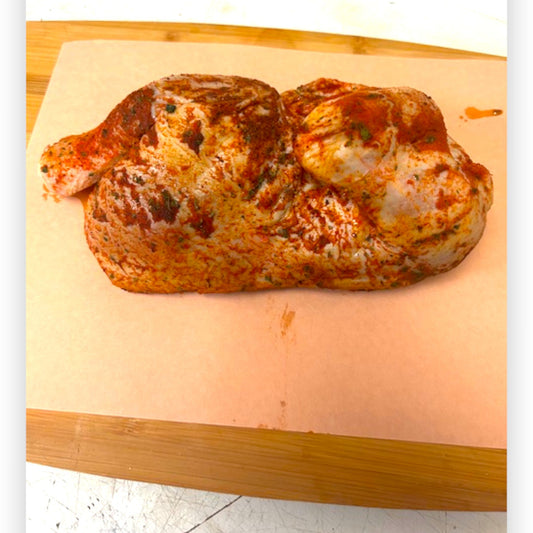 Démi - poulet frais assaisonné mélange piri piri (approx. 800 - 850g) - Boucherie Tranzo