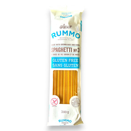 Pâte - Spaghetti No 3 sans gluten à base de riz brun (approx. 340g) - Rummo