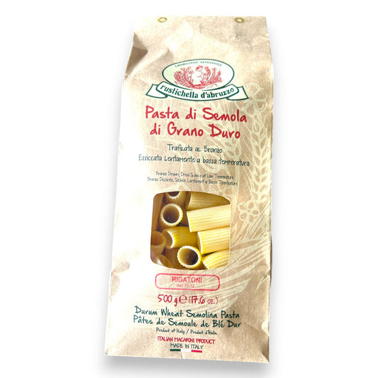 Pâte - Rigatoni de semoule de blé dur (approx. 500g) - Rustichellla d'abruzzo