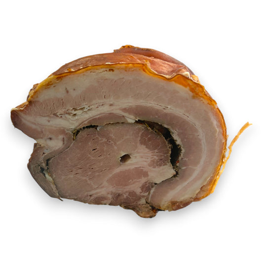 Porchetta cuite tranchée (approx. 300 - 350g) - Boucherie Tranzo