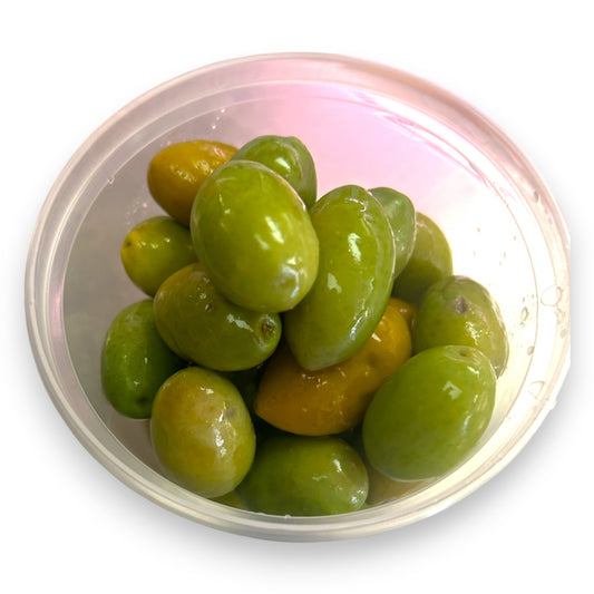 Olives vertes farcies au piment (approx. 250 - 300g) - Boucherie Tranzo