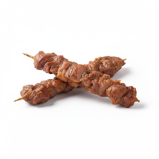 Brochettes de fillet de porc BBQ (approx. 450 - 500g) - Boucherie Tranzo